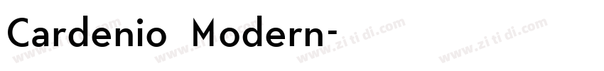 Cardenio Modern字体转换